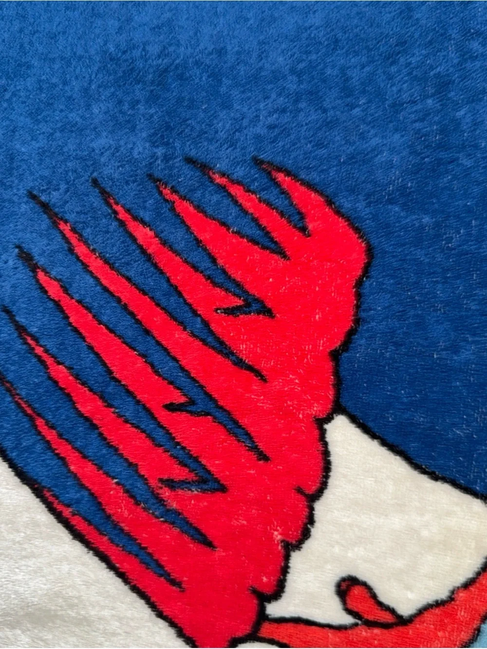AUTHENTIC HERMES PARIS vintage RARE”COQ”(ROOSTER)Terry cloth cotton beach towel